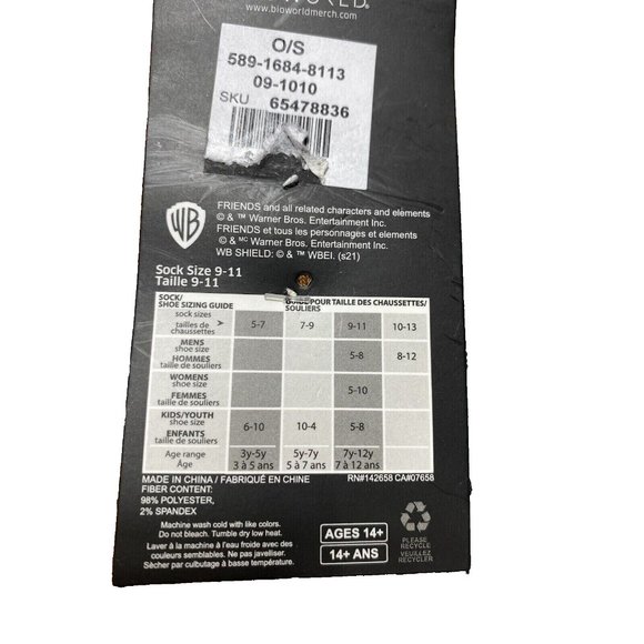 Friends TV Show Ankle Socks - 3 pack - NWT, Size O/S, Mix and Match Ankle Sock P - Picture 4 of 8